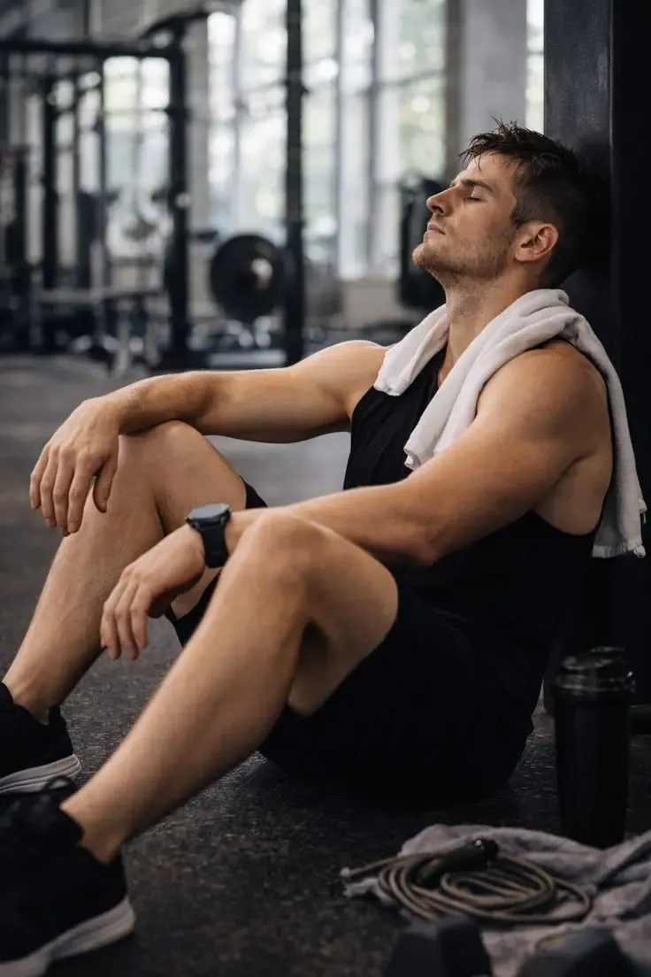 A black protein shaker with protein powder